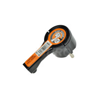 Solight lomená zástrčka 230V/16A, nízký profil od stěny, IP20, černá (P50B)