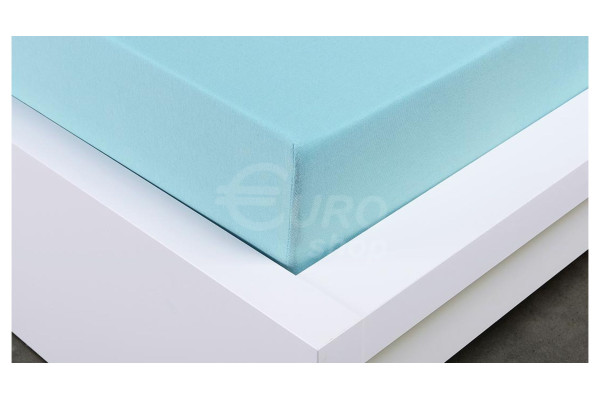 Prostěradlo jersey Euro Living 90x200cm Světle modré