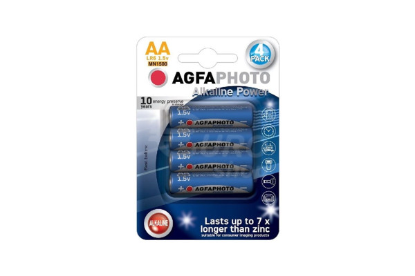 AgfaPhoto Power alkalická baterie LR06/AA, blistr 4ks (AP-LR06-4B)