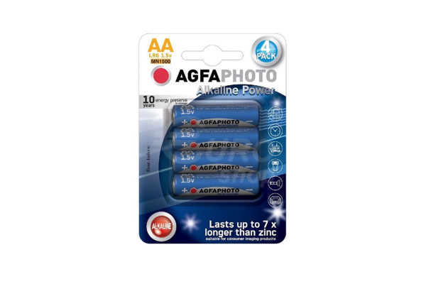 AgfaPhoto Power alkalická baterie LR03/AAA, blistr 4ks (AP-LR03-4B)